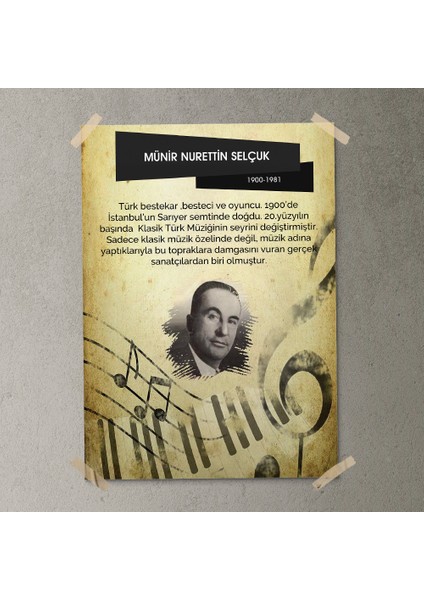 Münir Nurettin Selçuk Posteri - PO555 fırsatları