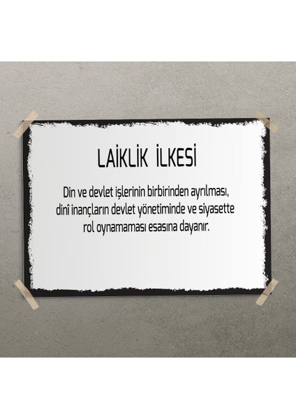 Laiklik Ilkesi Posteri - PO694 modelleri