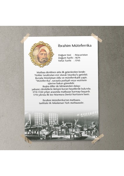 Ibrahim Müteferrika Posteri - PO151 fırsatları