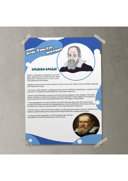 Sınıf Sepeti Galileo Galilei Posteri- PO325