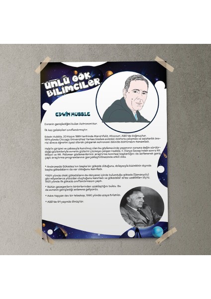 Edwin Hubble Posteri - PO524 fırsatları