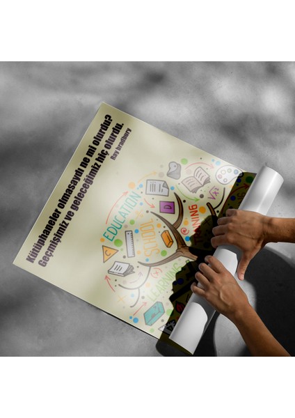 Eğitici Kütüphane Posteri - PO331 modelleri