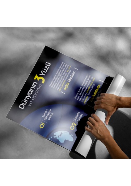 Dünya'nın Üç Yüzü Posteri - PO118 modelleri