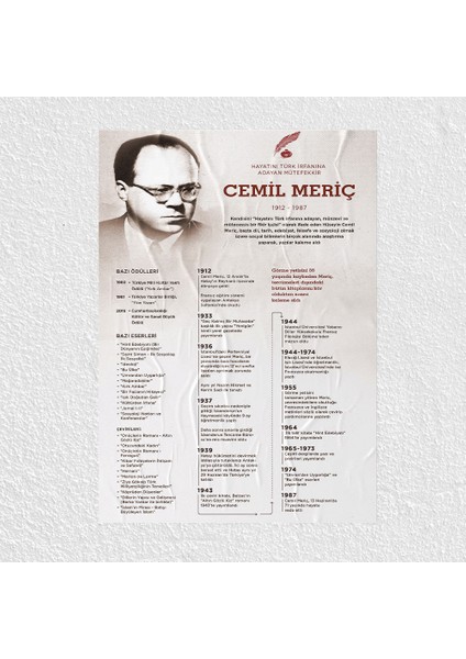 Cemil Meriç Posteri - PO795
