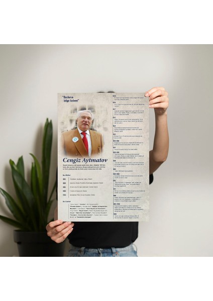 Cengiz Aytmatov Posteri - PO782 fiyatları
