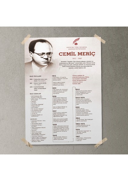 Cemil Meriç Posteri - PO795