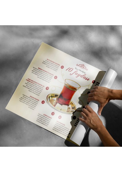 Çayın Faydaları Posteri - PO707 fiyatları