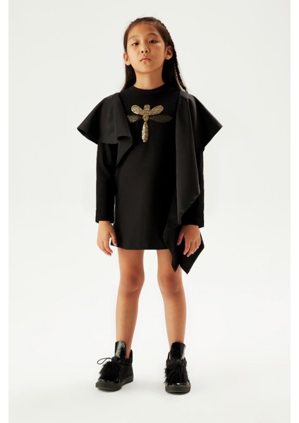 Kız Çocuk Siyah Elbise 23FW0TJ4913