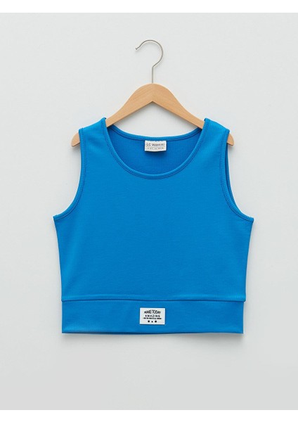 Lcw Kids Bisiklet Yaka Basic Kız Çocuk Crop Atlet