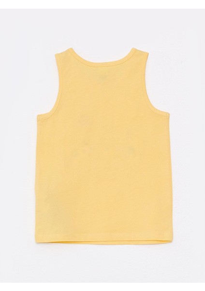 Lcw Baby Bisiklet Yaka Baskılı Pamuklu Kız Bebek Atlet 2'li modelleri