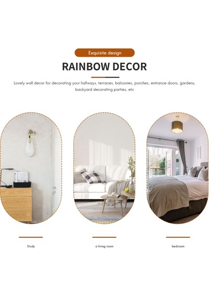 Boho Püskül Çelenk Duvara Asılan Dekor Pael Banner(A) (Yurt Dışından)
