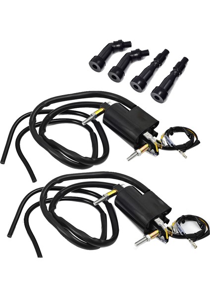 2 Set Ateşleme Bobini ve Kapakları Suzuki GS550 GS650 GS750 850 1000 1100 Kawasaki KZ400 650 750 900 1000 33410-45012 (Yurt Dışından)