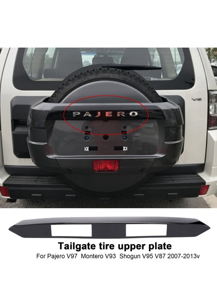 Mitsubishi Pajero V97 Montero V93 Shogun V95 V87 2007-2013 Için Araba Yedek Lastik Kapağı Lastik Kurulu (Yurt Dışından) modelleri