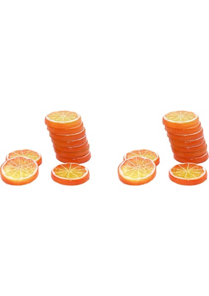Ev Partisi Dekorasyonu Için 10 Adet Limon Yapay Meyve Turuncu (Yurt Dışından)