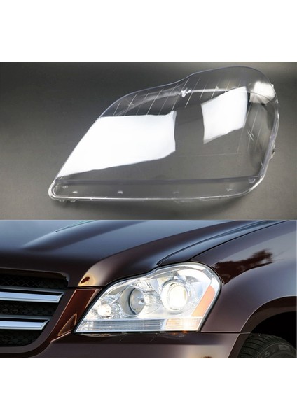 1 Adet Araba Far Camı Başkanı Işık Lambası Kapak Kabuk Mercedes Benz Için X164 GL350 GL400 GL450 GL500 2006-2011, Sol Taraf (Yurt Dışından)