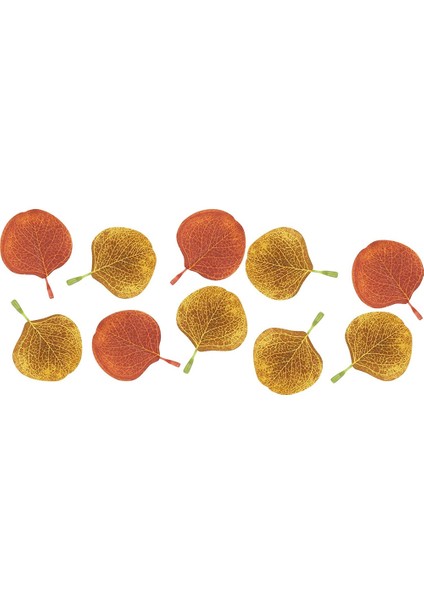 Dıy Düğün Partisi Için 400 Adet Yapraklar (Kırmızı + Güz Sarı) (Yurt Dışından)