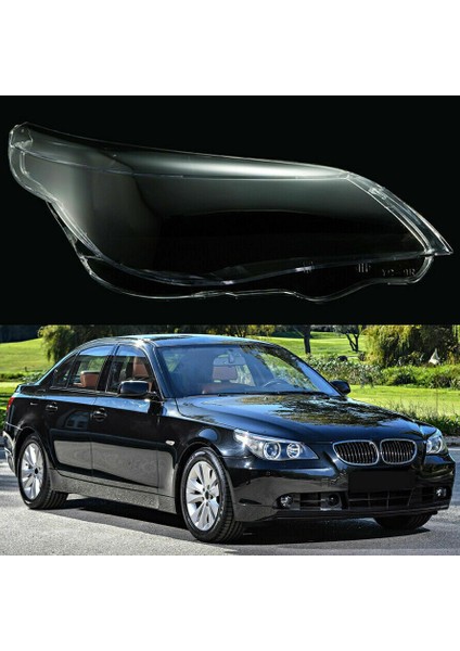 Araba Sol Far Lens Kapağı Bmw 5 Serisi E60/E61 03 -10 Için Ön Far Lambası (Yurt Dışından)