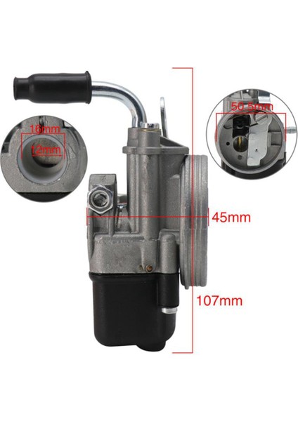 Piaggio Ciao Px Fl Vespa Moped Pocket Sha 12/12 Dellorto Carb Için Karbüratör (Yurt Dışından)