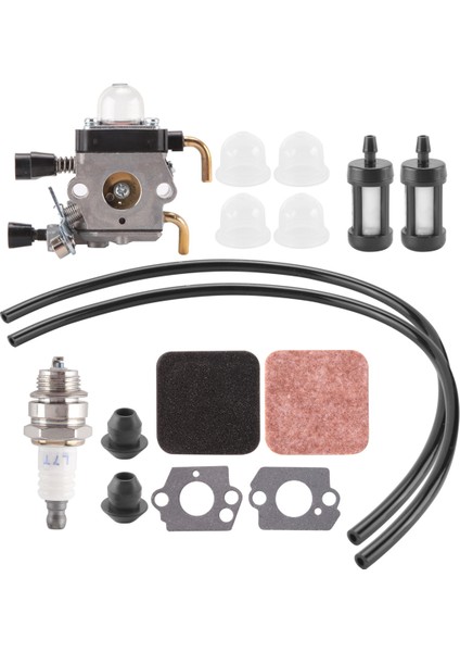 FS85 FS80 Karbüratör Stihl FS75 FS80R FS85 FS85R FS85T FS85RX Ot Biçme Makinesi Weedeater C1Q-S97 Carb W/yakıt Güçlendirme Kiti Hava Filtresi (Yurt Dışından)