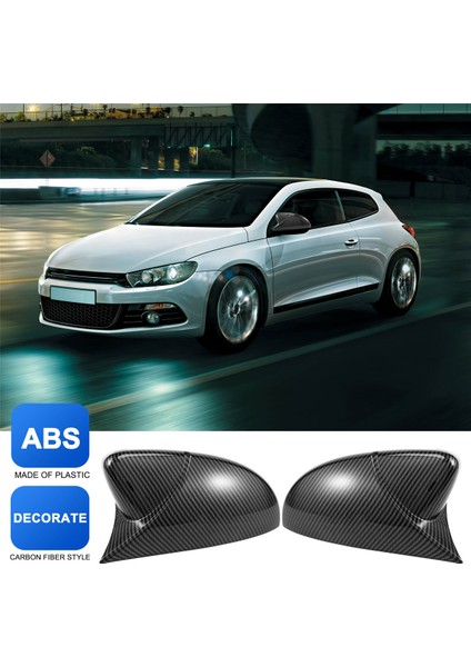 Scirocco 2009-2018 Için Plastik Kapı Yan Kanat Dikiz Aynası Öküz Boynuz Kapak Kapağı Araba Aksesuarları (Yurt Dışından) indirimleri