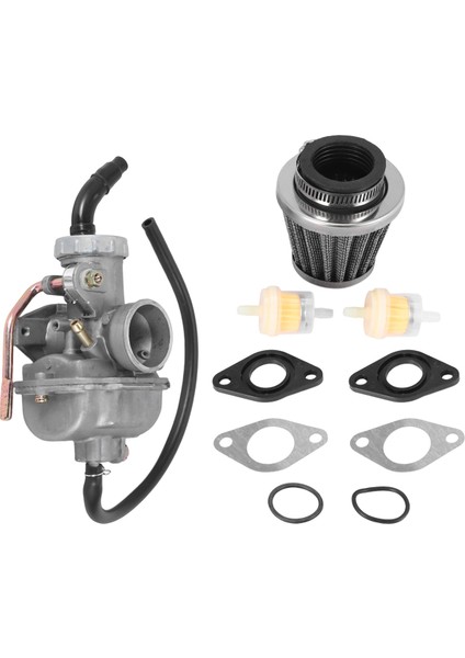 PZ20 Karbüratör 50CC 70CC 90CC 110CC 125CC 4 Zamanlı Motor Atv Utv'ler Honda CRF50F CRF80F XR50R Hava Yakit Filtresi ile (Yurt Dışından)