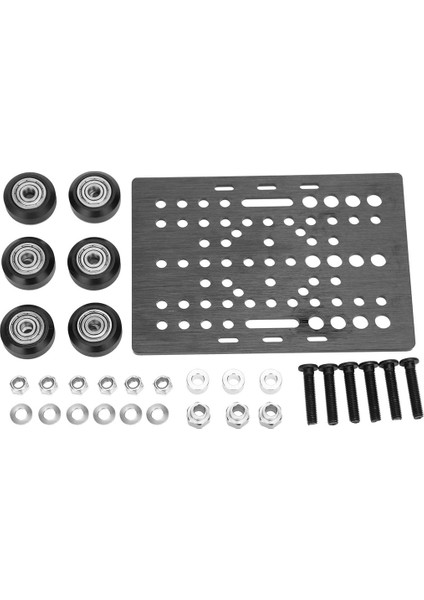 V-Yuvası Portal Plaka Seti 20-80MM V-Yuvası ile Katı V Tekerlek Pom Kiti Profiller Için Cnc Makine Parçası 3D Yazıcı Parçaları (Yurt Dışından)