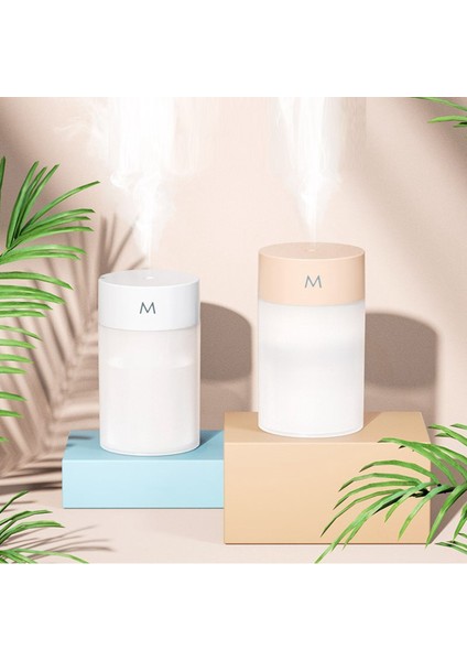 Mini Hava Nemlendirici Taşınabilir USB Difüzör Masaüstü Hava Difüzörü Ev Araba Ofis Için Renkli Gece Lambası Ile, Pembe (Yurt Dışından) modelleri