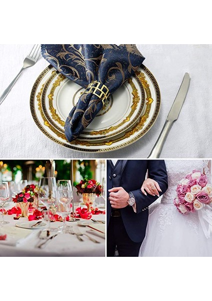 12 Adet Peçete Halkaları Seti Yemek Masası Ayarı Gelin Peçete Halkaları Tatil Düğün Yemeği Günleri Dekor Için Parlak Peçete Tutucu Süsleme (Yurt Dışından) fiyatları