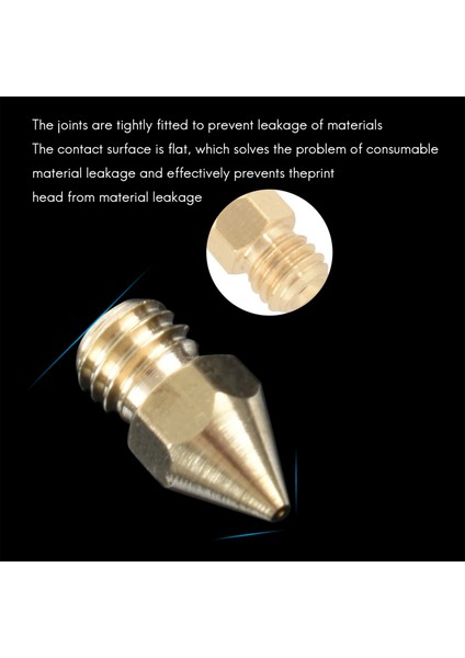 20 Adet 3D Yazıcı Memesi 0.4mm Mk8 Creality CR10 Için Ekstruder Kafası (Yurt Dışından)