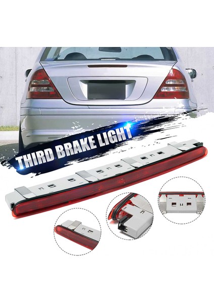 Araba Arka Tampon LED Fren Lambası Arka Lambası Benz W203 C-Class 2000-2007 2038201456A 2038200156 (Yurt Dışından)