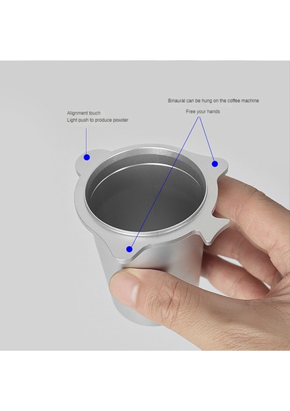 8 Serisi Kahve Tozu Seçici Alma Fincan Binaural El Ücretsiz 54MM Distribütör Espresso Makinesi Parçaları 2 (Yurt Dışından)
