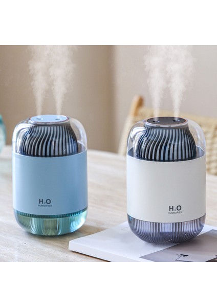 Ev Ofis Mavisi Için LED Soğuk Mist Maker Sisleyicili Çift Memeli Hava Nemlendirici Difüzör (Yurt Dışından)