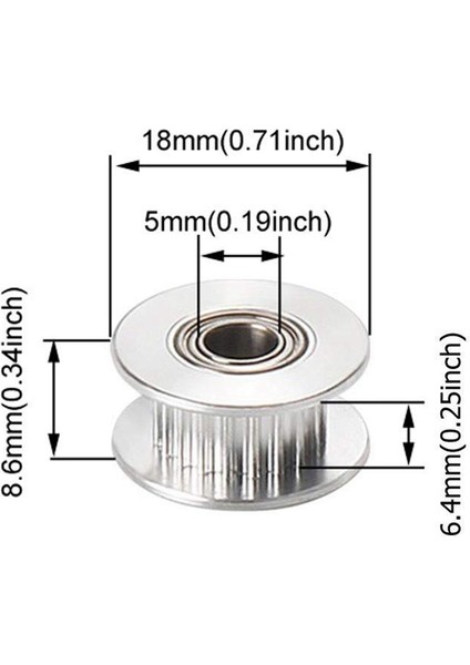 3D Yazıcı Triger Kayışı Gergisi, Ender 3, CR-10S, Tronxy X3 3D Yazıcı Için Unitak 3D Yükseltme x Ekseni Kayış Gergisi (Yurt Dışından)