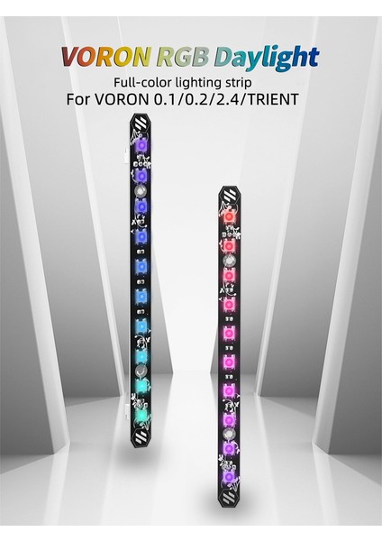 Adet 3D Yazıcı Gün Işığı Pcb Kiti 5 V Rgb LED Bar Gün Işığı Bir Sopa Üzerinde Voron 0.1/0.2 Mikrometre Lamba Çubuğu 158MM (Yurt Dışından) fiyatları