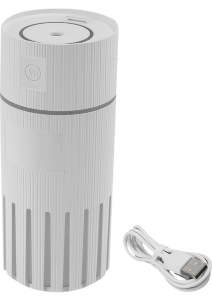 2 In 1 Mini Serin Buharlı Nemlendirici Araba Seyahat Ofis Yatak Odası Ev Için, 2 Sis Modu, 7 LED Gece Lambası Hava Temizleme Cihazı, Beyaz (Yurt Dışından)