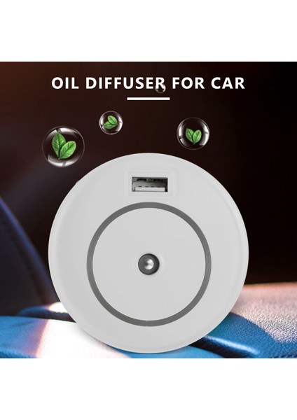 2 In 1 Mini Serin Buharlı Nemlendirici Araba Seyahat Ofis Yatak Odası Ev Için, 2 Sis Modu, 7 LED Gece Lambası Hava Temizleme Cihazı, Beyaz (Yurt Dışından)