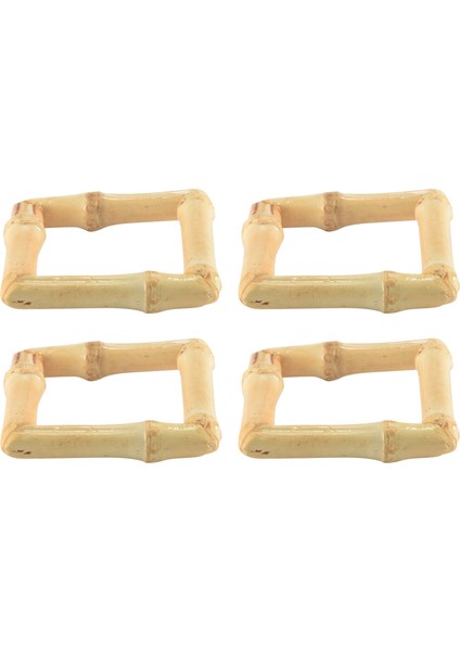 Ahşap Bambu Peçete Halkaları 4'lü Set, El Yapımı Rattan Doğal Peçetelik Halkaları Masa Süslemeleri (Yurt Dışından) modelleri
