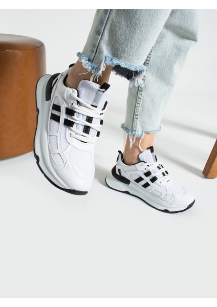 Jony Beyaz-Siyah Kadın Sneakers modelleri