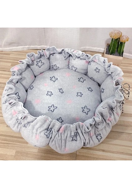 No.7 Tarzı 70CM Dış Çap Süper Yumuşak Sıcak Kedi Yatağı Ayarlanabilir Köpekler Mat Pet Uyku Sepeti Yuvarlak Kabarık Hafif Rahat Dokunmatik Kulübesi 17 Renk (Yurt Dışından)