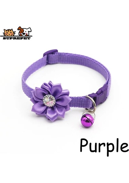 Pembe Tarzı S Beden Suprepet Pet Kedi Yaka Çiçek Çan Elmas Köpek Kedi Yaka Ayarlanabilir Kolay Aşınma Toka Güzel Kedi Kolye Kedi Aksesuarları (Yurt Dışından) modelleri
