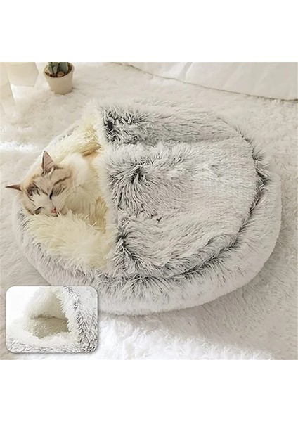 Pembe Uzun Peluş Tarzı 40X40CM Kış Uzun Peluş Pet Kedi Yatak Yuvarlak Ev Yastık Sıcak Lüks Kedi Sepeti Uyku Çantası Yuva Kulübesi 2 In 1 Küçük Köpek Kedi Evi Için (Yurt Dışından) fiyatları