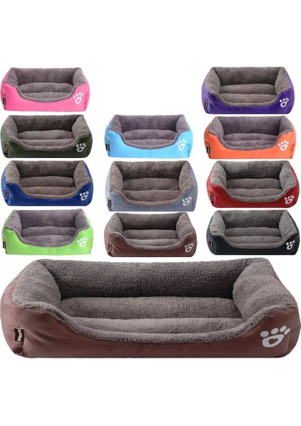 Gül Pembe Tarzı S 45CMX35CMX12CM Kış Sıcak Büyük Köpek Kanepe Yatak Kare Köpek Diz Kedi Paspaslar Ev Yastık Pet Uyku Sıcak Kanepe Yataklar Büyük ve Küçük Köpekler Için Mat (Yurt Dışından) fiyatları