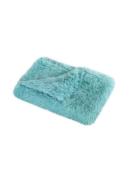 Mavi Yeşil Tarzı 100X75CM Yumuşak Pet Köpek Battaniye Kedi Yatak Mat Uzun Peluş Sıcak Çift Katmanlı Kabarık Derin Uyku Örtüsü Küçük Orta Büyük Köpekler Için Yatak (Yurt Dışından)