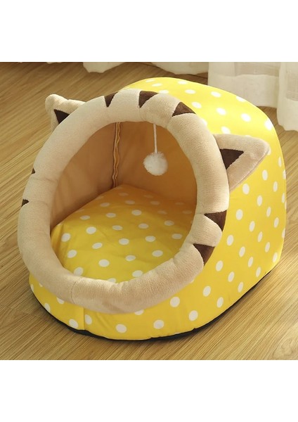 No.6 Tarzı L Beden Tatlı Kedi Yatak Sıcak Pet Sepet Rahat Yavru Kedi Şezlong Yastık Kedi Evi Çadır Yıkanabilir Mağara Kediler Yatakları Için Çok Yumuşak Küçük Köpek Mat Çanta (Yurt Dışından)