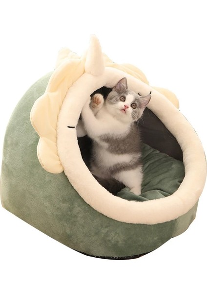 No.6 Tarzı L Beden Tatlı Kedi Yatak Sıcak Pet Sepet Rahat Yavru Kedi Şezlong Yastık Kedi Evi Çadır Yıkanabilir Mağara Kediler Yatakları Için Çok Yumuşak Küçük Köpek Mat Çanta (Yurt Dışından) fırsatları