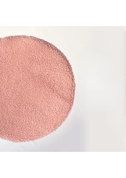 Pembe Tarzı L-40CM Pet Kedi Mat Yuvarlak Yastık Kalınlaşmış Kış Sıcak Kedi Yuva Sünger Yastık Yıkanabilir Peluş Yüzey Yapışkan Olmayan Genel Uyku Matı. (Yurt Dışından)