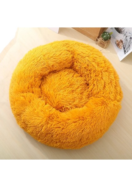 Sarı Stil 40CM Uzun Peluş Köpek Kedi Yatağı Kedi Köpek Aksesuarları Sepeti Sakinleştirici Kış Sıcak Yatak Kedi Evi Yıkanabilir Kediler Için Yumuşak Küçük Köpek Mat Çanta Yatak (Yurt Dışından)