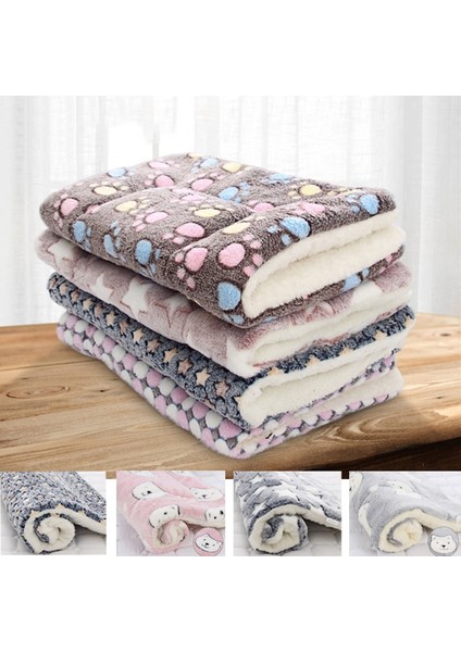 Lacivert Tarzı 49X32CM Pet Uyku Mat Kedi Yatak Köpek Yatağı Kalınlaşmış Pet Yumuşak Yün Mat Battaniye Mmattress Ev Taşınabilir Yıkanabilir Sıcak Halı (Yurt Dışından) fırsatları
