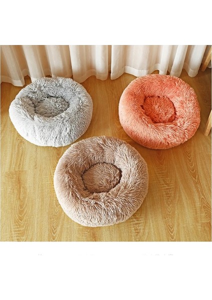 Mor Tarzı Xs 25CM 0-1 kg Evcil Hayvan 2021 Yeni Yuvarlak Peluş Köpek Yatağı Donut Kış Sıcak Uyku Yavrusu Yuva Yumuşak Uzun Sevişmek Kedi Mat Pet Yastık Malzemeleri Yastık (Yurt Dışından) modelleri
