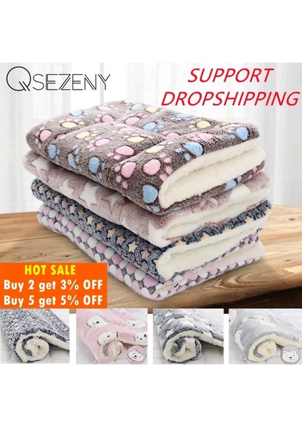 Ayı Tarzı Pembe Xxl 89X68CM Yumuşak Flanel Kalınlaşmış Pet Yumuşak Polar Ped Pet Battaniye Yatak Mat Yavru Köpek Kedi Kanepe Yastık Ev Halısı Sıcak Tutmak Uyku Örtüsü (Yurt Dışından)